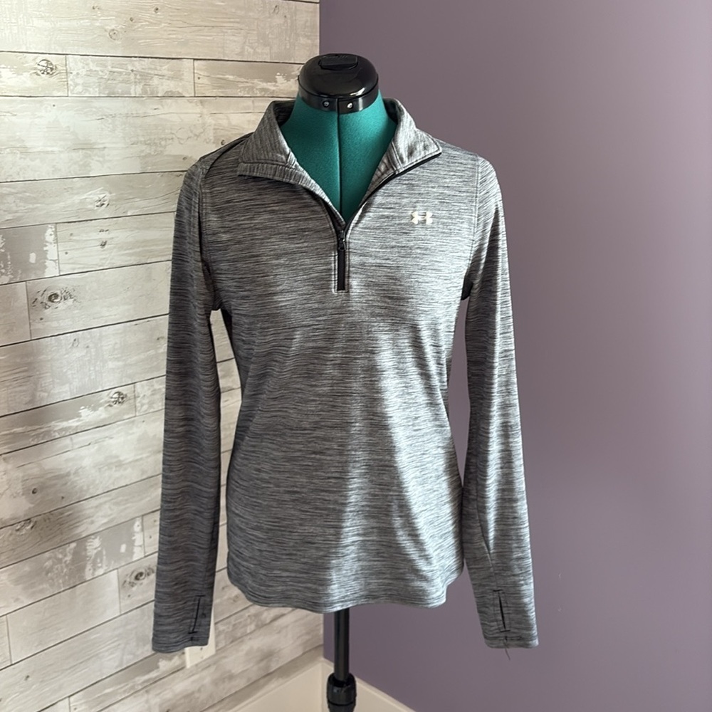 UNDER ARMOUR Grey Lightweight Quarter Zip Hoodie